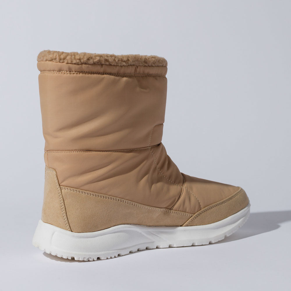 スノーブーツ 山茶花(Sasanqua) |ベージュ レディース メンズ 滑らない 雪道